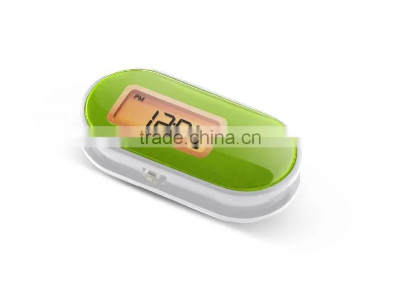 3D sensor calories waterproof pedometer watch with one tap mode function