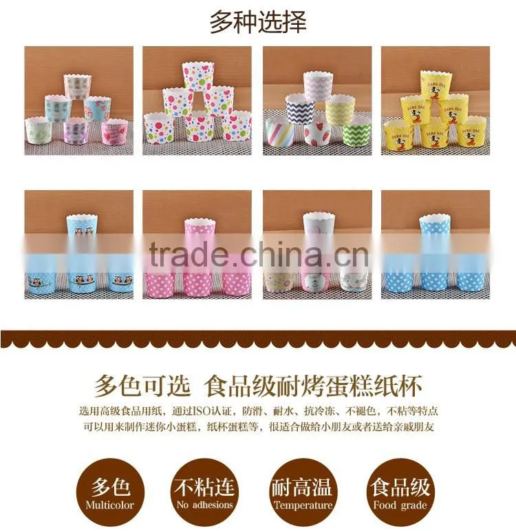 JS148 BAKEST new castle pattern high temperature resistance small muffin cake paper cup cake