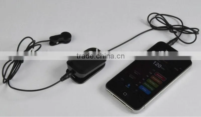 KYTO ear clip heart sensor heart rate monitor connect with IOS or Android mobile