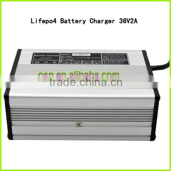 36V 2A Lifepo4 ebike Battery Charger