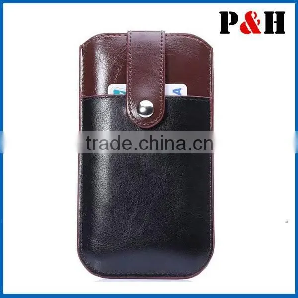 New pull tab leather case for iphone 6, for iphone 6 leather case
