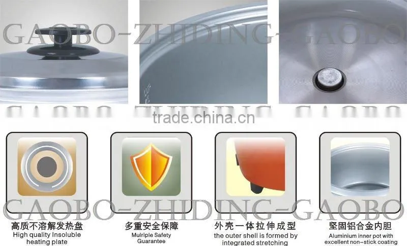 Orange Electric Rice Cooker With Fullbody