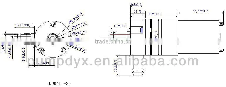 Micro water pump for coffee maker DC 12V
