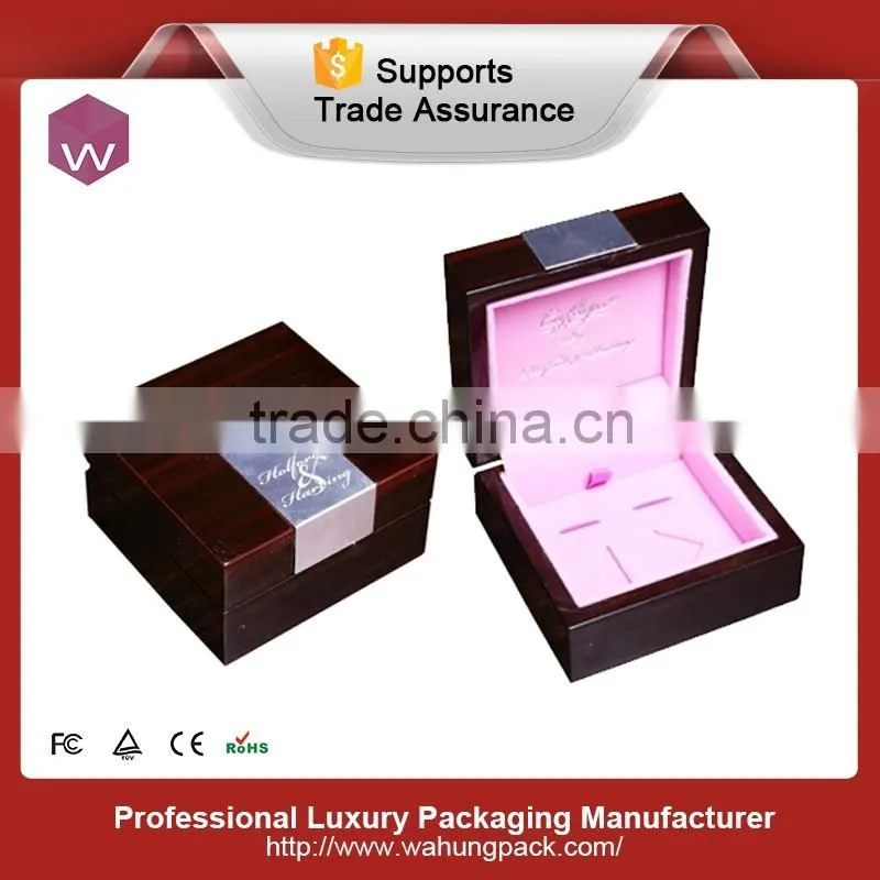 High Quality Antique Cufflink Box Wood /MDF Packing Box For 6 Pairs Cufflinks