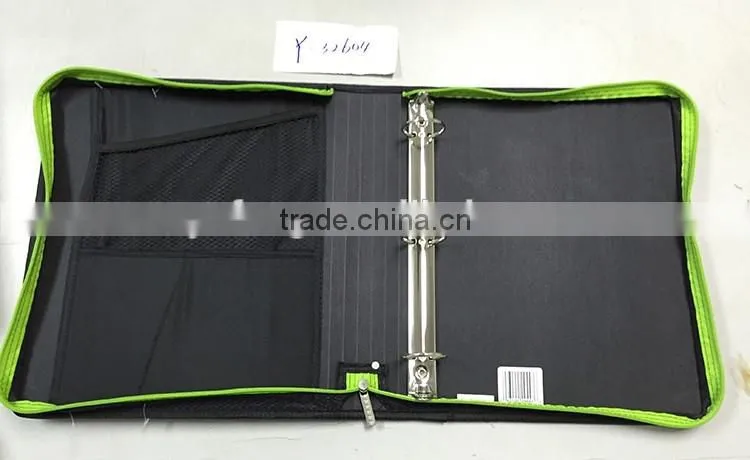 2016 New Design Customized Zipper Binder Folder ,2Inch 3Ring Zipper Binder