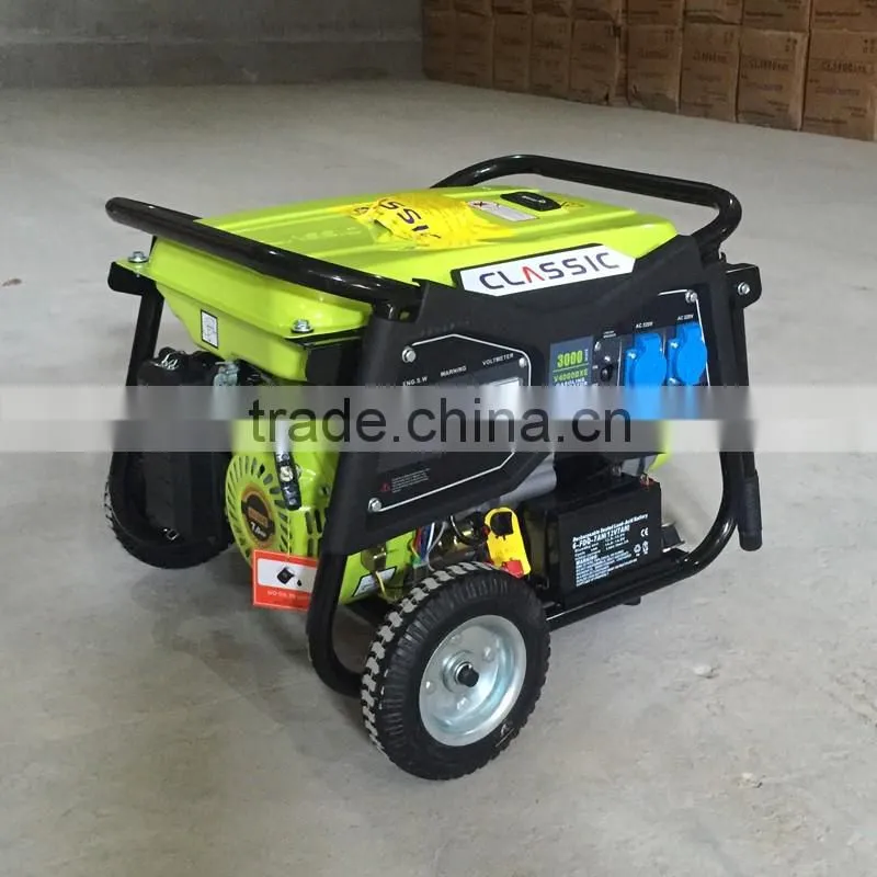 BISON(CHINA) Copper Wire Three Phase 3kw Gas Generator