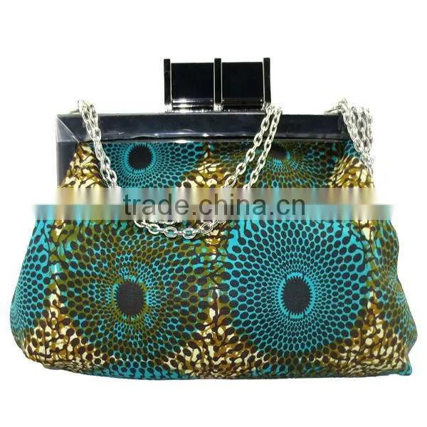 African Wax Printed Fabrics Women's High Heel Shoes And Bags For Party