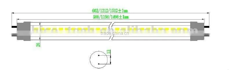 UL,CE,ROHS rechargeable tube led