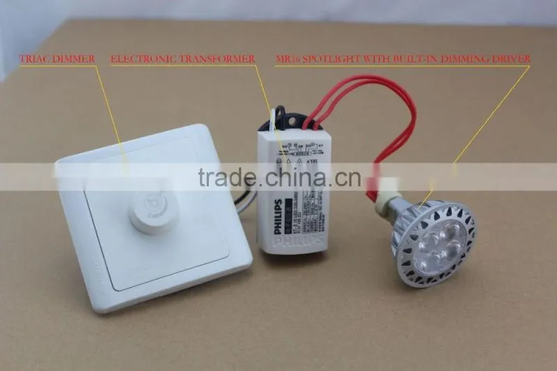 built in driver 12V dimmable mr16 gu5.3 led spots 5W 7W