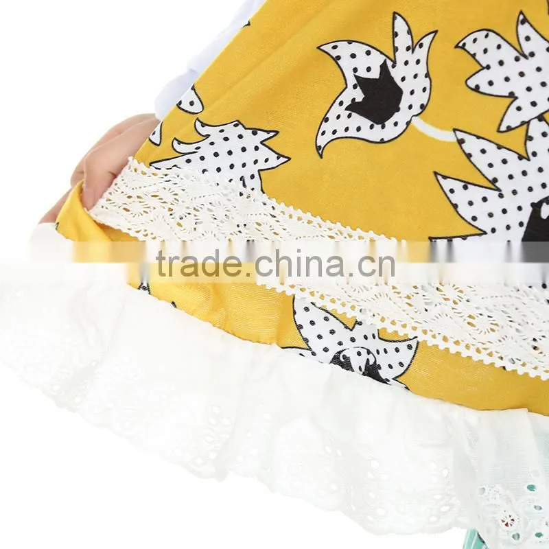 2016 kaiya fall long sleeve top dress 2 piece baby boutique clothing