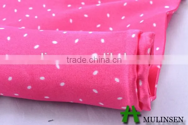 Mulinsen textile fabric manufacturer with twist 100%polyester light weight satin fabric