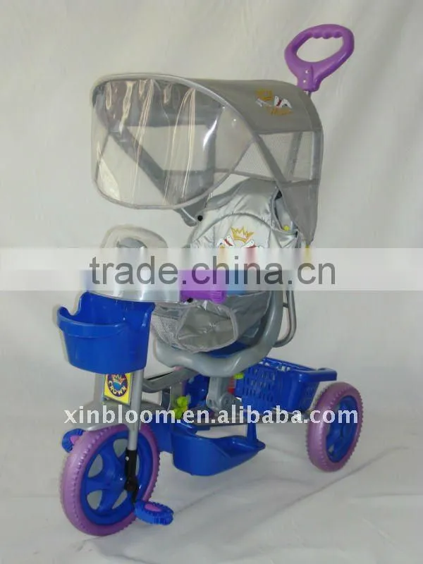 yellow baby tricycle