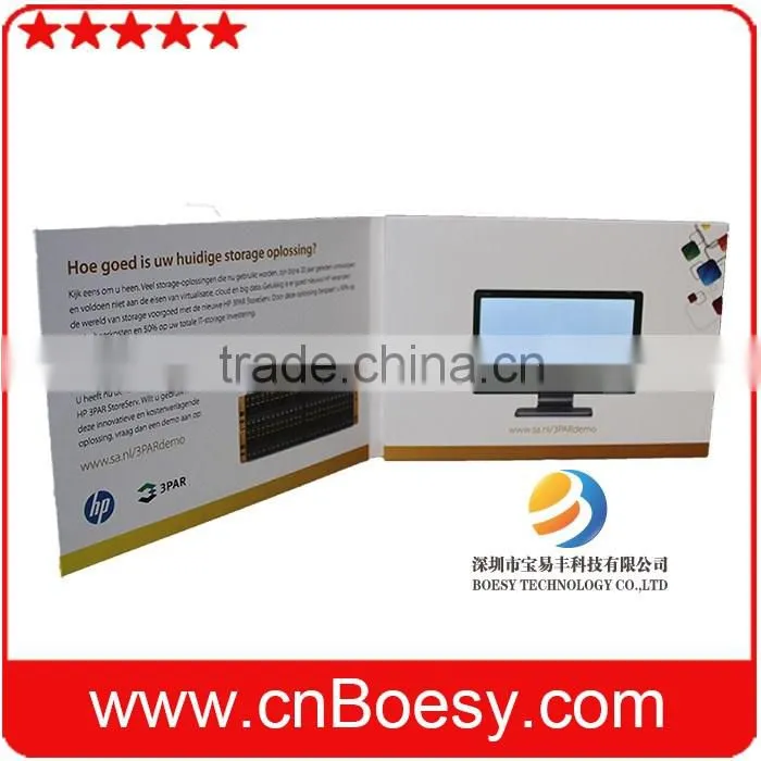 Magnet Switch Book With Video Screen Digital Video Brochure digital video book