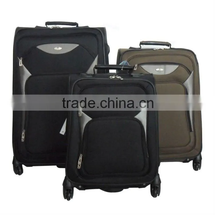 2014 china factory trolley case Fashion Soft easy carrying travel luggage sets/unique luggage sets/vintage luggage sets
