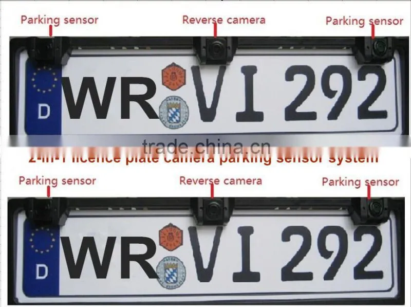 shenzhen manufactory car reverse gps navigation with parking sensor system