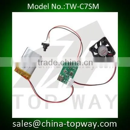 Activated by motion sensor recordable sound chips with DC fan