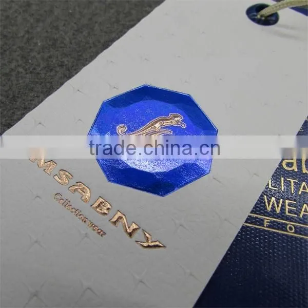 Embossed Stars Casual Design Labels For Clothing