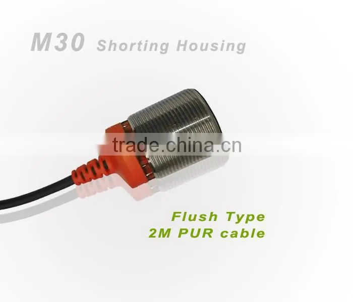 Big Cylindrical, 12~24VDC M30 Proximity Sensor, Position Sensor, NPN/PNP Offered, Can do 5v DC working Voltage.