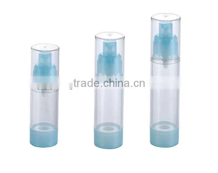 SGS certificated UV plating golden 15ml ,30ml and 50ml airless cosmetic bottle