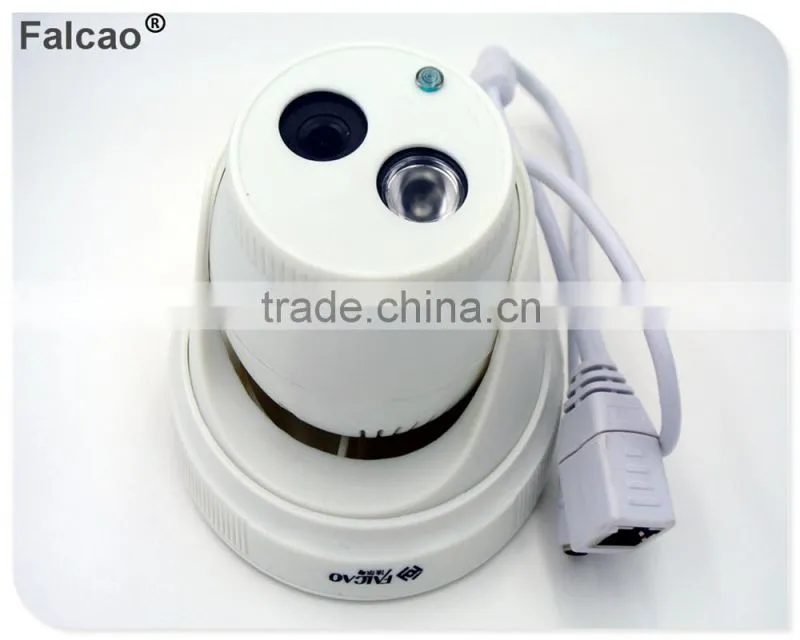 H.264 1.3MP CMOS Sensor Dome Night vision IR Range 25m ONVIF IP Camera