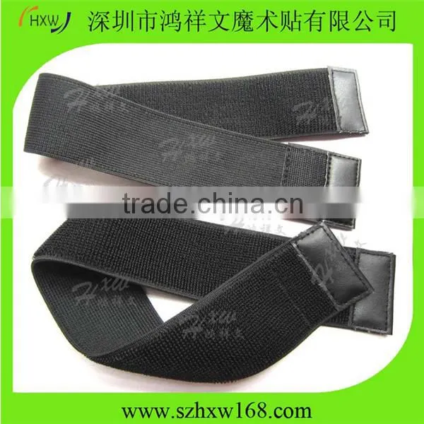 sport hook and loop elastic band with buckle