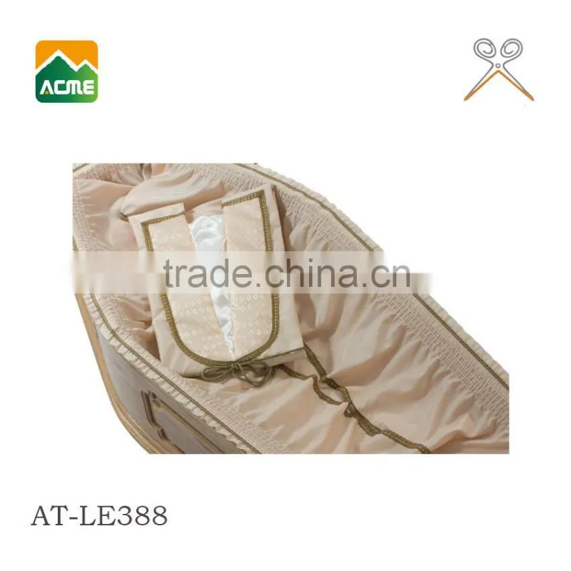 AT-LE388 good quality Coffin Lining Satin Fabric factory