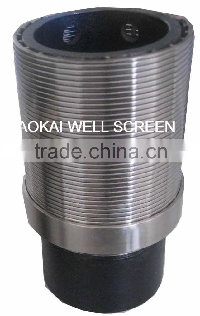Factory!stainless steel 304 deep well pipe based wedge wire johnson well screen and filter