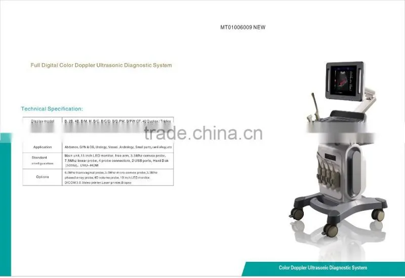 portable doppler ultrasound machine color doppler K10