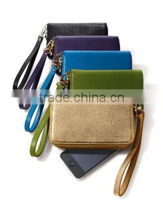 leather Phone Wristlet bag/Phone wallet