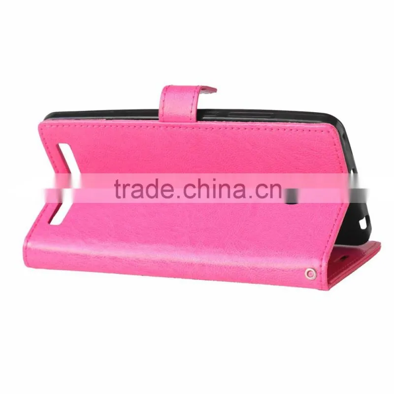 Cell Phone PU Leather Flip Card-slot Case for ASUS ZenFone 6
