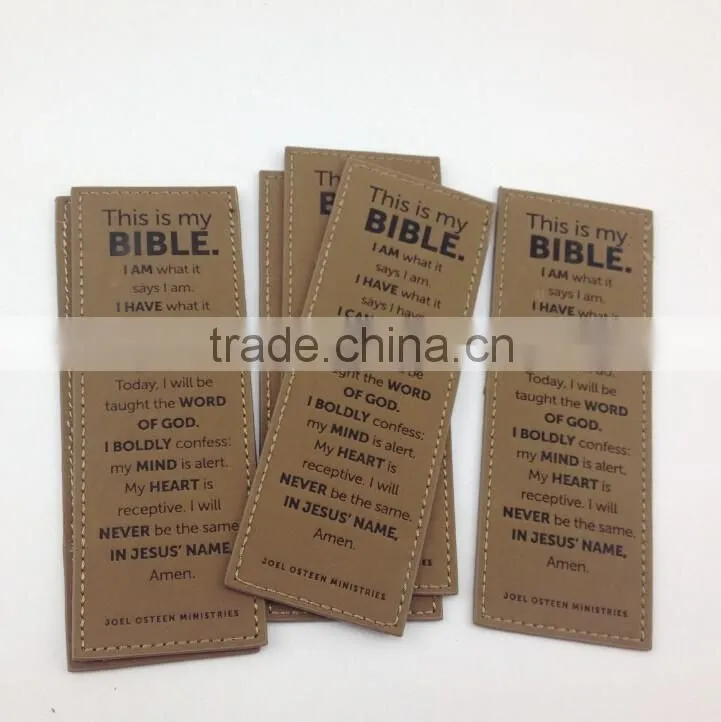 Wholesale Factory Price Faux Leather Bookmark