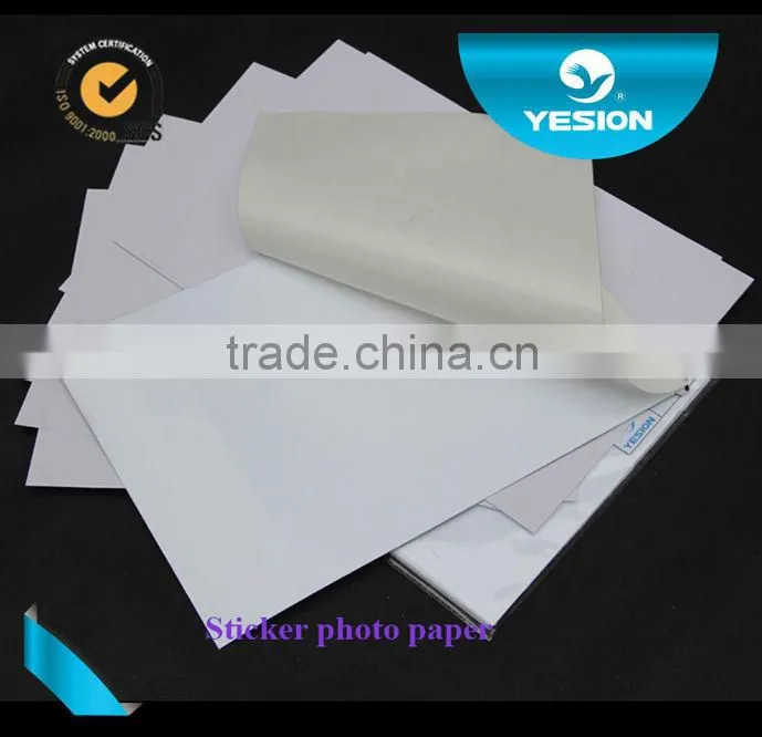 oem odm Micro Porous sticker photo paper 150gsm high gloss label paper waterproof stickers printing