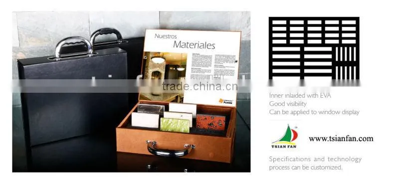 PX002 aluminum granite sample box / suitcase / sample box