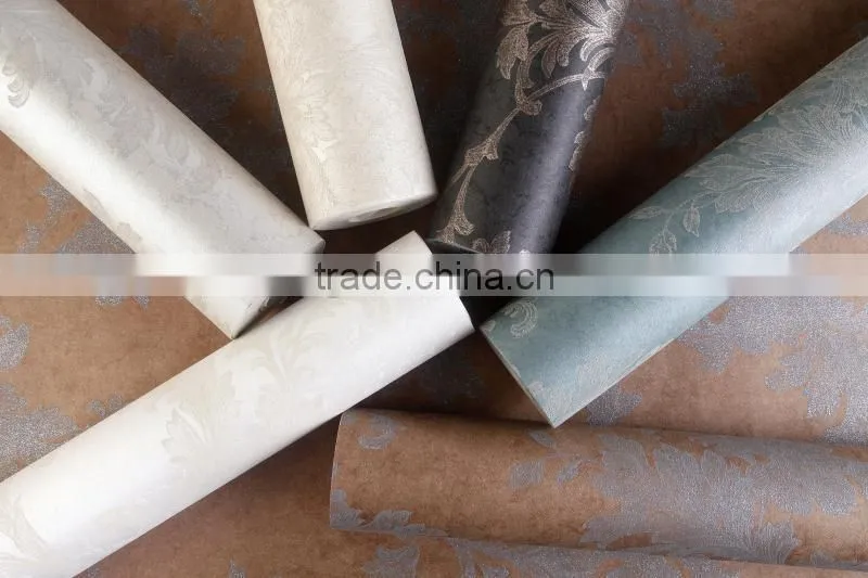 non-woven flower natural leaves/leaf wallpaper/wall paper/wall papers