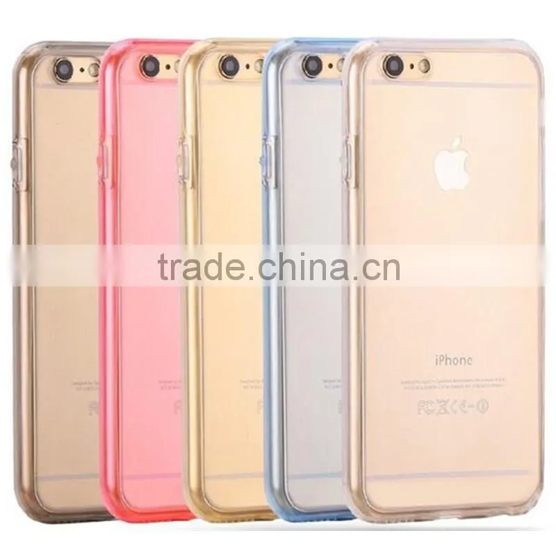 360 degree TPU Full protective cover clear transparent bumper case for Apple iphone 7 7 plus 6 6s plus for Samsung Note 7