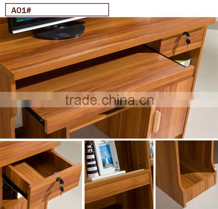 Best selling MDF bookcase with computer desk