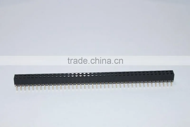 Female Header 2.54mm Double Row Bottom Entry type