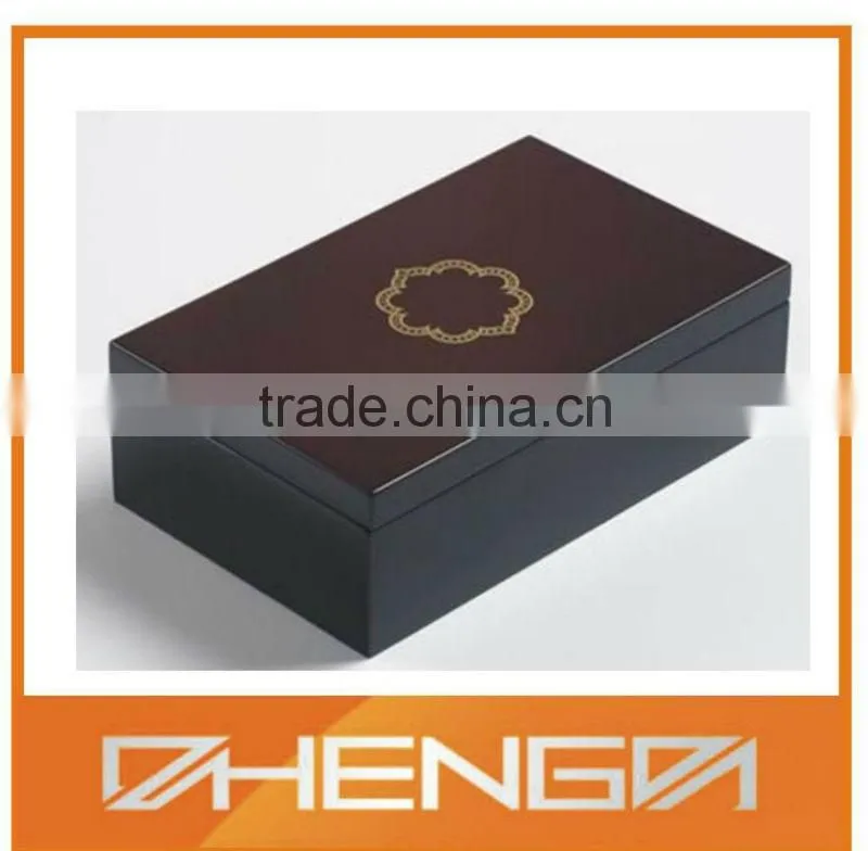 Hot!!! Customized Made-in-China Elegant Glossy Red Lacquer Logo Printing VIP Tea Gift Box(ZDW13-T026)