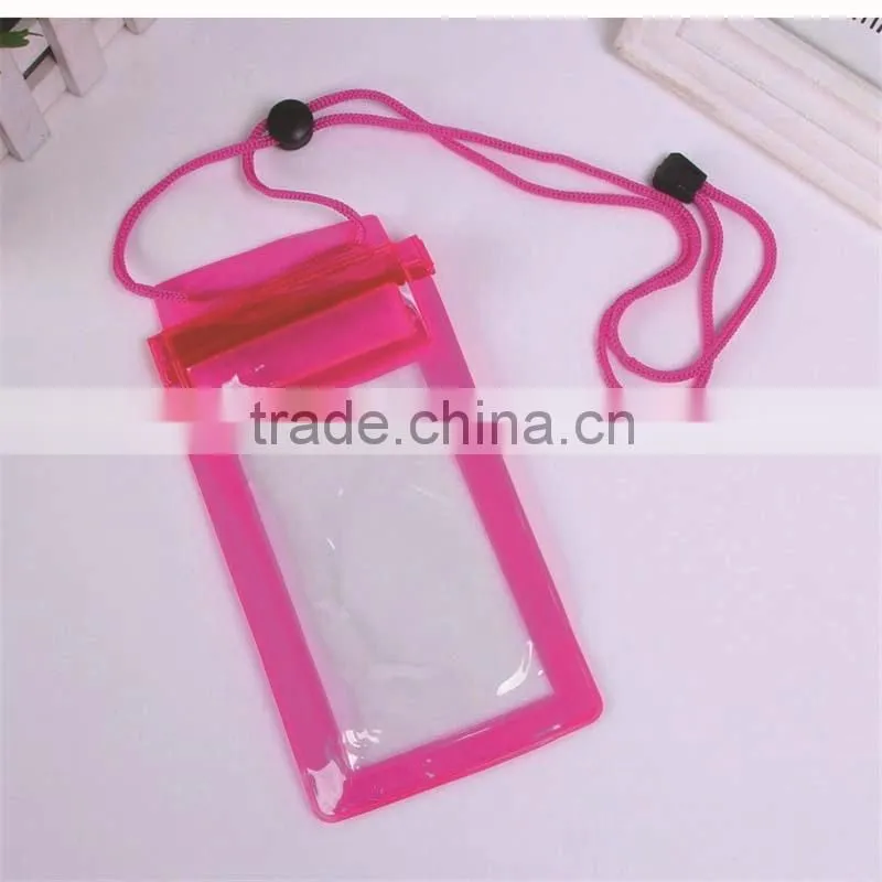 High quality outdoor waterproof bag pvc waterproof pouch for smartphone