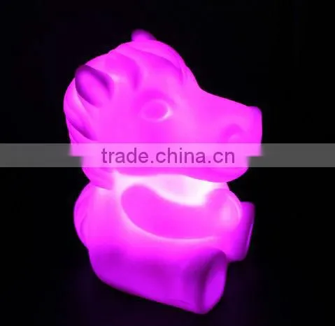 LED night light, colorful horse night light