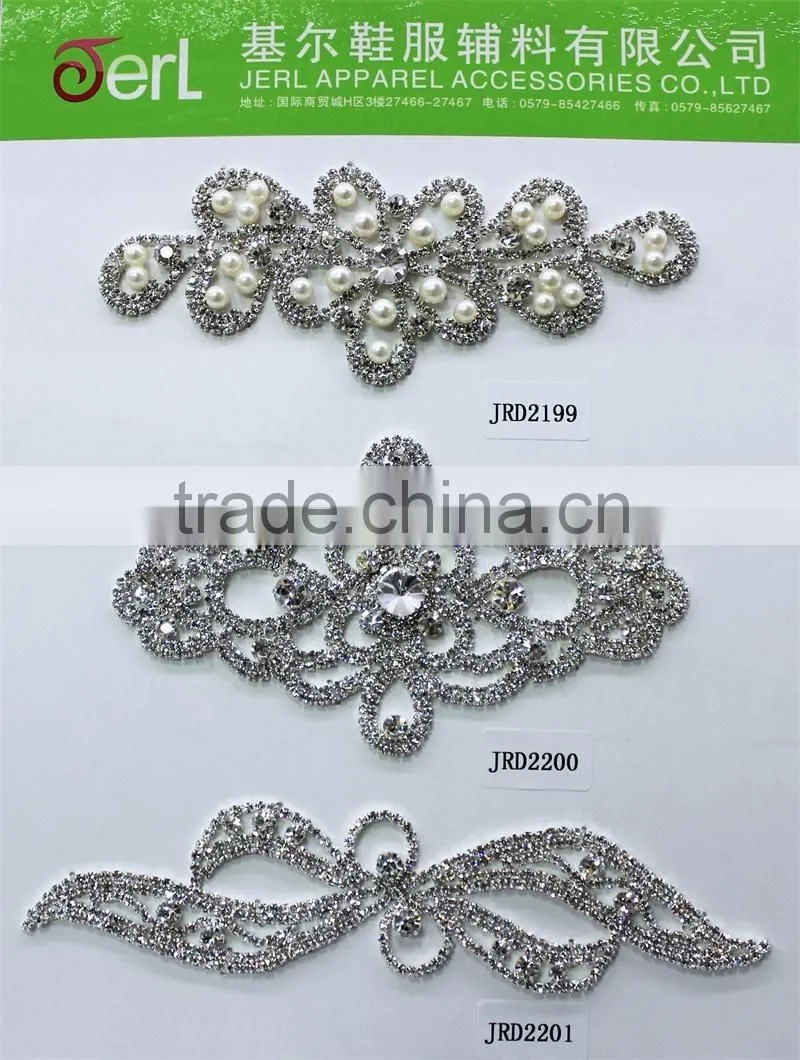 Sew on Rhinestone Lady Bridal Dress Wedding crystal Appliques wholesale