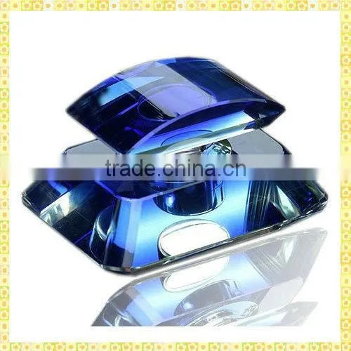 Handcrafted Purple Crystal Perfume Bottles For Wedding Decoration