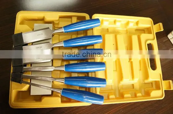 6PCS PLASTIC BOX WOOD CHISEL SET