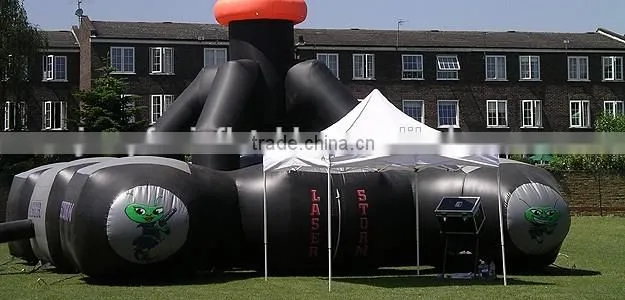 extra-terrestrial (ET) inflatable laser tag arena