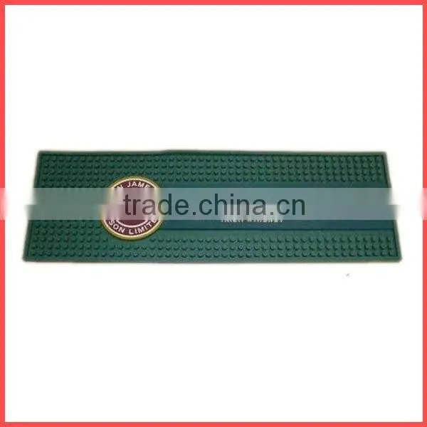Eco-friendly Soft Silicone Pvc Logo Bar Rail Mats