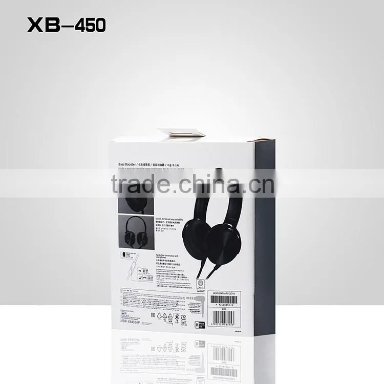 US market XB-450 Wired headphones 40mm driver unit headphones