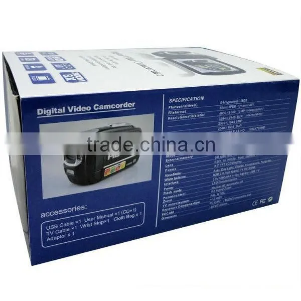 1080P Full HD with HDMI and 3.0" TFT screen professional camcorder