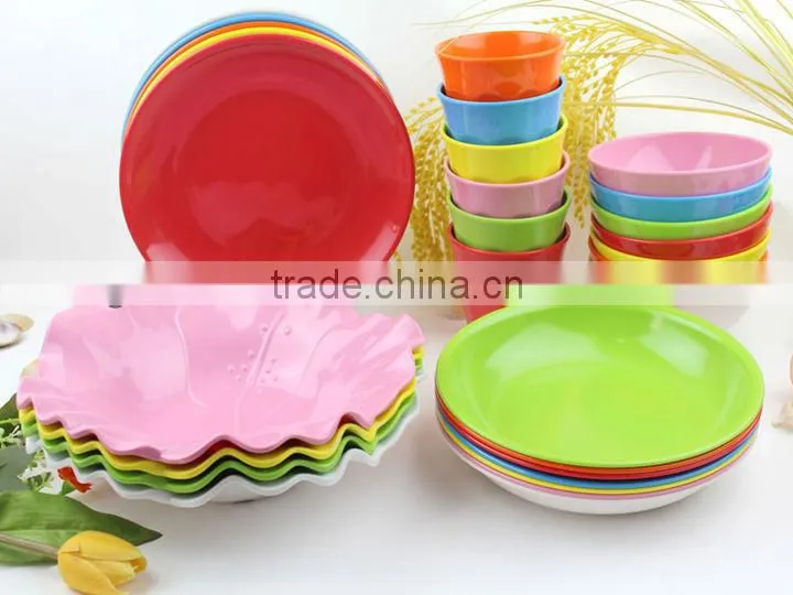 custom color melamine dinner set