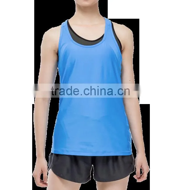 Athletic sports running yoga wear designer workout clothes for women tank top