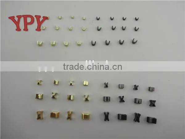 Zipper Brass Metal H Type Bottom Stop and U Type Top Stop